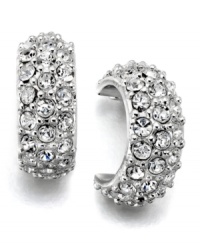 A glittering accent that goes perfect with day-to-day wear or your most elegant evening dress. In silvertone mixed metal with crystal stone accents. Measures approximately 1/4 inch. A glittering accent that goes perfect with day-to-day wear or your most elegant evening dress. In silvertone mixed metal with crystal stone accents. Measures approximately 1/4 inch.
