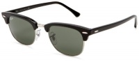 Ray-Ban RB2156 New Clubmaster Sunglasses 49 mm, Non-Polarized, Black/G-15 Ray-Ban RB2156 New Clubmaster Sunglasses 49 mm, Non-Polarized, Black/G-15