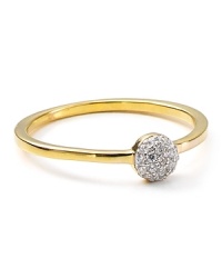 Timeless allure comes calling with this Crislu stacking ring, which features delicate micro pave cubic zirconia stones, finished in pure 18K gold. Timeless allure comes calling with this Crislu stacking ring, which features delicate micro pave cubic zirconia stones, finished in pure 18K gold.