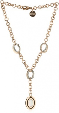 1AR by UnoAerre 18k Rose Gold Plated Enamel and Mother-Of-Pearl Y Necklace 1AR by UnoAerre 18k Rose Gold Plated Enamel and Mother-Of-Pearl Y Necklace