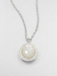 From the Rock Candy® Collection. A faceted mother-of-pearl stone surrounded by dazzling diamonds set in sterling silver on a link chain. Sterling silverMother-of-pearlDiamonds, .12 tcwLength, about 16 to 18 adjustableLobster clasp closureImported From the Rock Candy® Collection. A faceted mother-of-pearl stone surrounded by dazzling diamonds set in sterling silver on a link chain. Sterling silverMother-of-pearlDiamonds, .12 tcwLength, about 16 to 18 adjustableLobster clasp closureImported