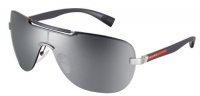 Prada Sport Sunglasses Gunmetal Demi Shiny Silver Mirror Prada Sport Sunglasses Gunmetal Demi Shiny Silver Mirror