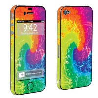Apple iPhone 4 or 4s Full Body Decal Vinyl Skin - Tie Dye By SkinGuardz Apple iPhone 4 or 4s Full Body Decal Vinyl Skin - Tie Dye By SkinGuardz