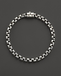 Sterling silver square links form a bold, sophisticated bracelet. By John Hardy. Sterling silver square links form a bold, sophisticated bracelet. By John Hardy.