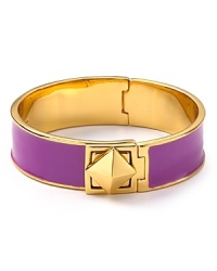 The best bangles of the season are made for stacking, and this gold-plated kate spade new york piece pops with color while it plays well with others. The best bangles of the season are made for stacking, and this gold-plated kate spade new york piece pops with color while it plays well with others.