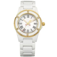 Juicy Couture Women's 1900611 Rich Girl Gold-Plated White Plastic Bracelet Watch Juicy Couture Women's 1900611 Rich Girl Gold-Plated White Plastic Bracelet Watch