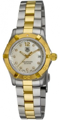 TAG Heuer Women's WAF1425.BB0825 Aquaracer 28mm Two-Tone Diamond Dial Watch TAG Heuer Women's WAF1425.BB0825 Aquaracer 28mm Two-Tone Diamond Dial Watch