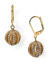 A jewel box treasure for now and forever, these open drop earrings are dressed up in a rim of pristine pavé crystals. From Lauren Ralph Lauren. A jewel box treasure for now and forever, these open drop earrings are dressed up in a rim of pristine pavé crystals. From Lauren Ralph Lauren.