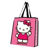 Vandor 18073 Hello Kitty Large Recycled Shopper Tote, Pink Vandor 18073 Hello Kitty Large Recycled Shopper Tote, Pink
