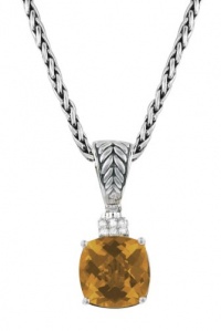 Effy Jewlery Balissima Diamond and Citrine Pendant, 4.78 TCW Effy Jewlery Balissima Diamond and Citrine Pendant, 4.78 TCW