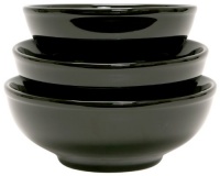 COLORcode Serving Bowl, Black Truffle, Set of 3