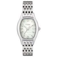Timex Women's T2M589 Diamond Accented Silver-Tone Stainless Steel Bracelet Watch Timex Women's T2M589 Diamond Accented Silver-Tone Stainless Steel Bracelet Watch