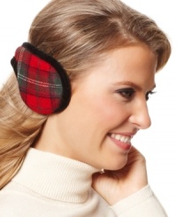 A traditional tartan pattern adds festive flair to these smart ear warmers by 180s. They'll keep you perfectly warm...and keep your hairstyle in place. A traditional tartan pattern adds festive flair to these smart ear warmers by 180s. They'll keep you perfectly warm...and keep your hairstyle in place.