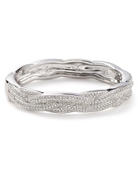 An easy shot of sparkle that makes every outfit a little more glamorous - this crystal-set row bangle from Lora Paolo goes everywhere (and looks great doing it.) An easy shot of sparkle that makes every outfit a little more glamorous - this crystal-set row bangle from Lora Paolo goes everywhere (and looks great doing it.)