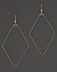 Make a modern statement with Lana's geometric drop earrings in 14K yellow gold. Make a modern statement with Lana's geometric drop earrings in 14K yellow gold.