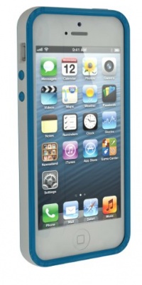 Tech Armor Blue / White Apple New iPhone 5 (Latest Generation) TPU Flex Case - Perfect for White iPhone 5! Tech Armor Blue / White Apple New iPhone 5 (Latest Generation) TPU Flex Case - Perfect for White iPhone 5!