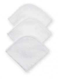 American Baby Company 3-Pack 100% Cotton Terry Washcloth Set, White American Baby Company 3-Pack 100% Cotton Terry Washcloth Set, White