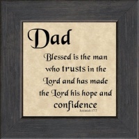 Dad Scripture Gift Frame 4.5 X 4.5 with Easel Dad Scripture Gift Frame 4.5 X 4.5 with Easel