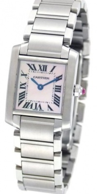 Cartier Women's W51028Q3 Tank Francaise Pink Mother of Pearl Watch Cartier Women's W51028Q3 Tank Francaise Pink Mother of Pearl Watch