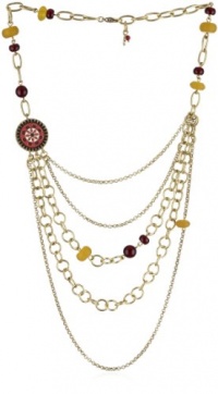 Lucky Brand Gypsy Soul Gold-Tone Multi-Strand Pendant Necklace Lucky Brand Gypsy Soul Gold-Tone Multi-Strand Pendant Necklace