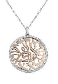 Effy Jewlery 14K Two Tone Gold Diamond Shema Pendant, .47 TCW Effy Jewlery 14K Two Tone Gold Diamond Shema Pendant, .47 TCW