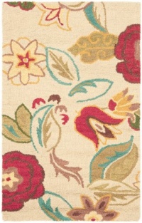Area Rug 3x5 Rectangle Country & Floral Beige - Multi Color Color - Safavieh Blossom Rug from RugPal Area Rug 3x5 Rectangle Country & Floral Beige - Multi Color Color - Safavieh Blossom Rug from RugPal