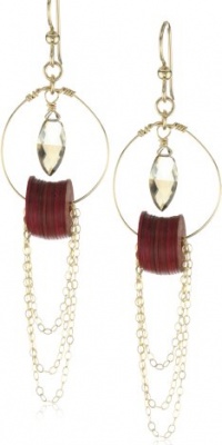 Rachel Burklund Indian Essence Gold-Filled Circle Draped Earrings Rachel Burklund Indian Essence Gold-Filled Circle Draped Earrings