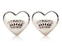 Juicy Couture Jewelry Puffed Heart Studs Silver Juicy Couture Jewelry Puffed Heart Studs Silver