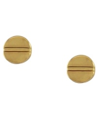 Workbench basics. The chic, industrial effect of Vince Camuto's screw-head stud earrings gives any look that unique,rustic appeal. Crafted in gold tone mixed metal. Approximate diameter: 5 mm.