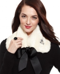 Shimmery jewels, satin bows, fabulous faux furs; what's not to love about winter accessorizing? This adorable collar from Collection XIIX offers them all and adds a touch of elegance to any ensemble. Shimmery jewels, satin bows, fabulous faux furs; what's not to love about winter accessorizing? This adorable collar from Collection XIIX offers them all and adds a touch of elegance to any ensemble.