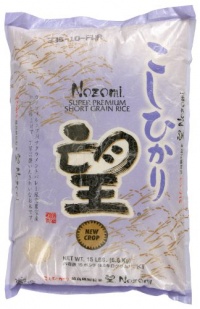 Nozomi Super Premium Short Grain Rice, 15-Pound Nozomi Super Premium Short Grain Rice, 15-Pound