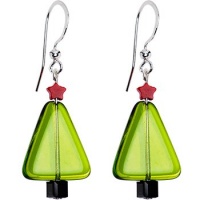 Handcrafted Holiday Christmas Tree Earrings Handcrafted Holiday Christmas Tree Earrings