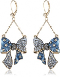 Betsey Johnson Heaven's to Betsey Bow Chandelier Drop Earrings Betsey Johnson Heaven's to Betsey Bow Chandelier Drop Earrings