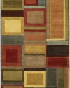 Couristan Pokhara Irridescent Blocks Multicolor Rug 9'6 x 13'