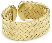 Roberto Coin Fifth Season Yellow Silver Medium Cuff Bracelet Roberto Coin Fifth Season Yellow Silver Medium Cuff Bracelet