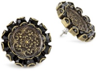Liz Palacios Piedras Antiqued Jet Swarovski Crystal Earrings Liz Palacios Piedras Antiqued Jet Swarovski Crystal Earrings