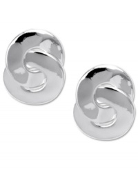 Style that goes on and on and on. These small eternity earrings by Jones New York are crafted from silver tone mixed metal. Approximate drop: 1/2 inch. Style that goes on and on and on. These small eternity earrings by Jones New York are crafted from silver tone mixed metal. Approximate drop: 1/2 inch.