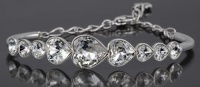 Swarovski Large Rohdium Plated Nouba Bangle 1095683 Swarovski Large Rohdium Plated Nouba Bangle 1095683