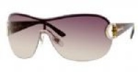 Gucci Women's 2875/S Shield Sunglasses,Gold & Havana Frame/Brown Gradient Lens,One Size Gucci Women's 2875/S Shield Sunglasses,Gold & Havana Frame/Brown Gradient Lens,One Size