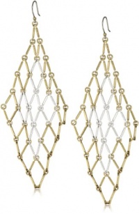 Lucky Brand Two-Tone Mesh Bar Earrings Lucky Brand Two-Tone Mesh Bar Earrings