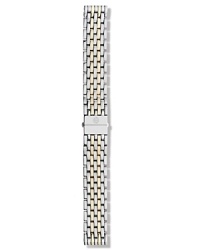 Michele Deco two-tone seven link bracelet strap gives your favorite timepiece a new look. Michele Deco two-tone seven link bracelet strap gives your favorite timepiece a new look.