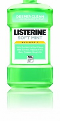 Listerine Antiseptic Adult Mouthwash, Soft Mint, 1.5 Liter Listerine Antiseptic Adult Mouthwash, Soft Mint, 1.5 Liter
