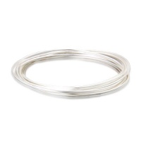 Sterling Silver Thin Multiple Interlock Bangle Bracelets Sterling Silver Thin Multiple Interlock Bangle Bracelets