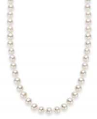 Totally refined. This sophisticated strand highlights cultured freshwater pearls (7-8 mm) with a sterling silver clasp. Approximate length: 18 inches. Totally refined. This sophisticated strand highlights cultured freshwater pearls (7-8 mm) with a sterling silver clasp. Approximate length: 18 inches.