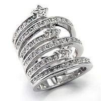 Jewelry - Twisted Stars Swarovski Crystal Pave Ring Jewelry - Twisted Stars Swarovski Crystal Pave Ring