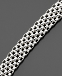 Enjoy serene style with this smooth sterling silver flat bracelet by Giani Bernini. Approximate length: 8 inches. Enjoy serene style with this smooth sterling silver flat bracelet by Giani Bernini. Approximate length: 8 inches.
