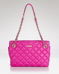 Take an uptown approach to accessorizing with this shoulder bag from kate spade new york. Classically styled in quilted leather and updated in an on-trend hue, it's a total bright spot. Take an uptown approach to accessorizing with this shoulder bag from kate spade new york. Classically styled in quilted leather and updated in an on-trend hue, it's a total bright spot.