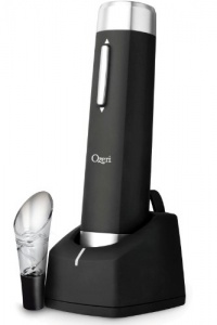 Ozeri Prestige Electric Wine Bottle Opener with Aerating Pourer, Foil Cutter and Elegant Recharging Stand Ozeri Prestige Electric Wine Bottle Opener with Aerating Pourer, Foil Cutter and Elegant Recharging Stand