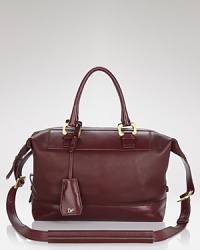 Subtly retro but essentially timeless, DIANE von FURSTENBERG's supple leather satchel features goldtone geometric hardware. Subtly retro but essentially timeless, DIANE von FURSTENBERG's supple leather satchel features goldtone geometric hardware.
