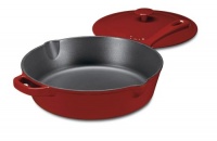 Cuisinart CI45-30CR Chef's Classic Enameled Cast Iron 12-Inch Chicken Fryer with Cover, Cardinal Red Cuisinart CI45-30CR Chef's Classic Enameled Cast Iron 12-Inch Chicken Fryer with Cover, Cardinal Red